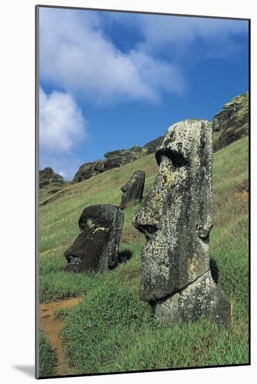 Moai-null-Mounted Giclee Print