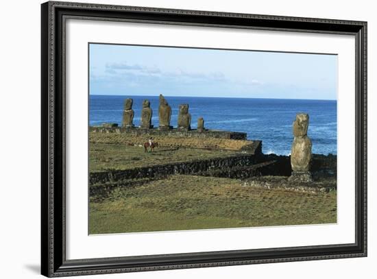 Moai-null-Framed Giclee Print