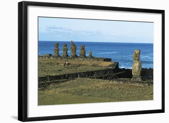 Moai-null-Framed Giclee Print