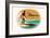 Moana Hotel Luggage Label-null-Framed Art Print