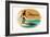 Moana Hotel Luggage Label-null-Framed Art Print