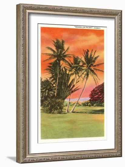 Moanalua Palms, Hawaii-null-Framed Art Print