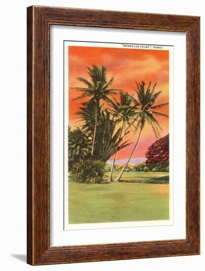 Moanalua Palms, Hawaii-null-Framed Art Print