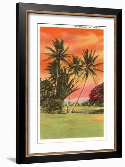 Moanalua Palms, Hawaii-null-Framed Art Print