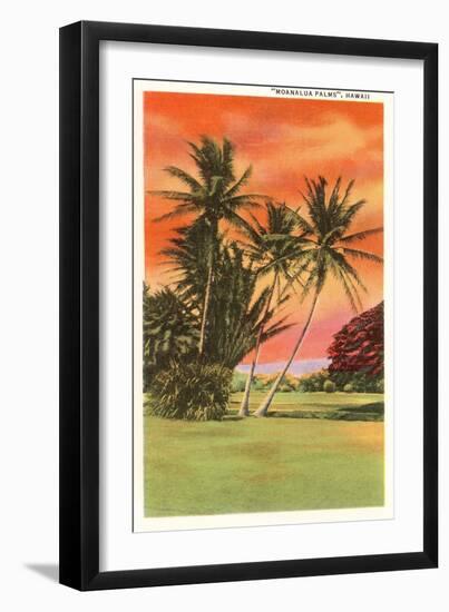 Moanalua Palms, Hawaii-null-Framed Art Print