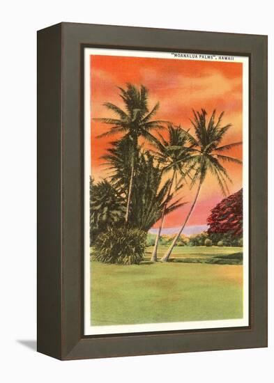 Moanalua Palms, Hawaii-null-Framed Stretched Canvas