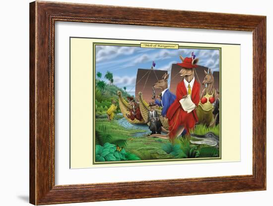 Mob of Kangaroos-Richard Kelly-Framed Art Print