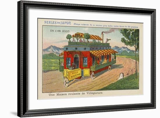Mobile Holiday Resort in the Year 2000-null-Framed Giclee Print