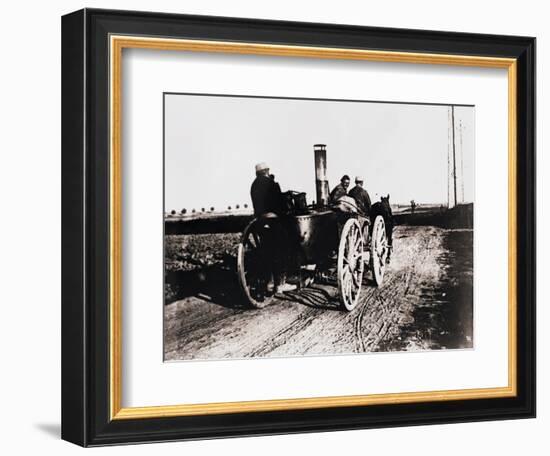 Mobile kitchen going up the line, c1914-c1918-Unknown-Framed Photographic Print