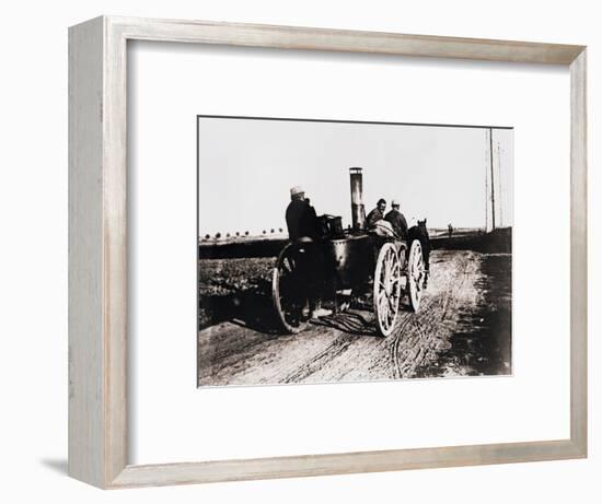 Mobile kitchen going up the line, c1914-c1918-Unknown-Framed Photographic Print
