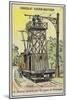 Mobile Platform for Repairing Overhead Power Lines on Tramways-null-Mounted Giclee Print