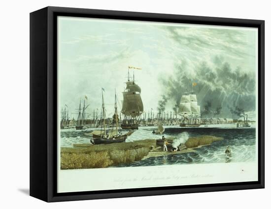 Mobile, Taken from the Marsh Opposite the City Near Pinto's Residence-John Bachman-Framed Premier Image Canvas