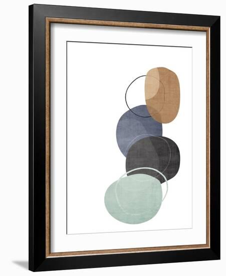 Mobo Stones 2 V3-Denise Brown-Framed Art Print