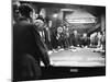 Mobsters Meeting around Pool Table-null-Mounted Photo