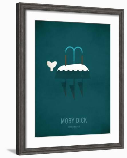 Moby Dick Minimal-Christian Jackson-Framed Art Print