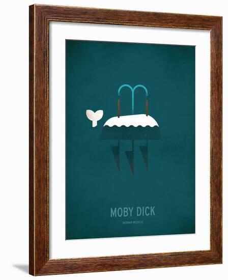 Moby Dick Minimal-Christian Jackson-Framed Art Print