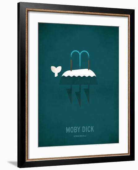 Moby Dick Minimal-Christian Jackson-Framed Art Print