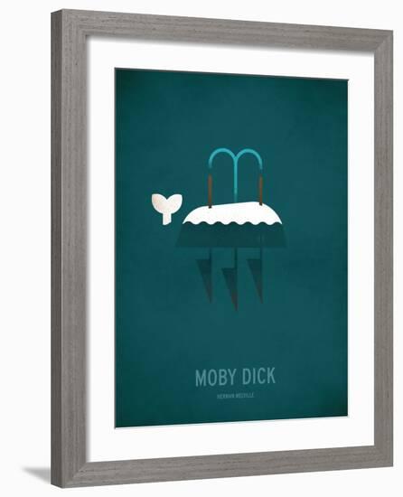 Moby Dick Minimal-Christian Jackson-Framed Art Print