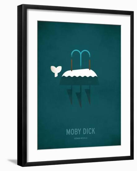 Moby Dick Minimal-Christian Jackson-Framed Art Print