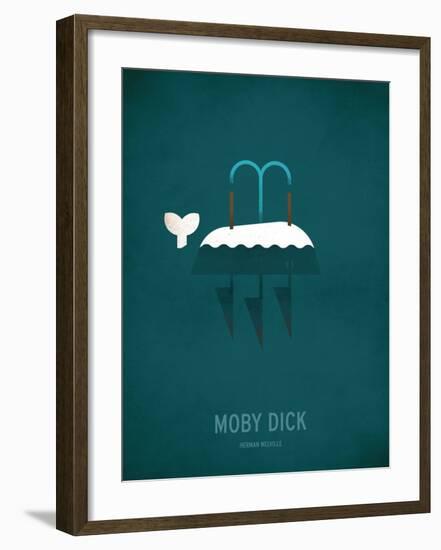 Moby Dick Minimal-Christian Jackson-Framed Art Print