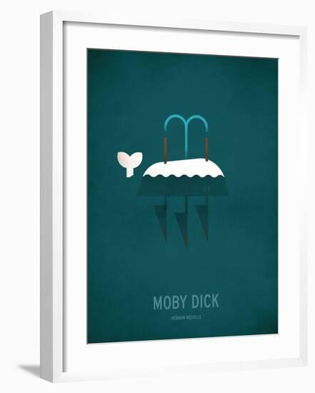 Moby Dick Minimal-Christian Jackson-Framed Art Print