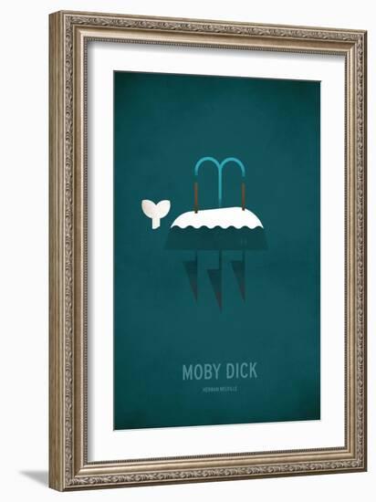 Moby Dick Minimal-Christian Jackson-Framed Art Print