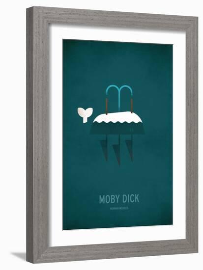 Moby Dick Minimal-Christian Jackson-Framed Art Print