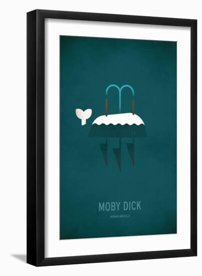 Moby Dick Minimal-Christian Jackson-Framed Art Print