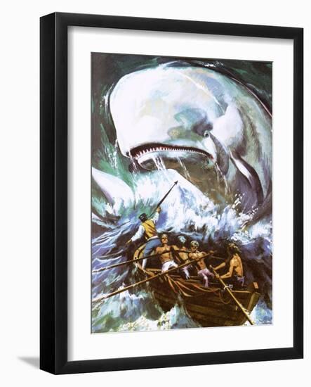 Moby Dick-English School-Framed Giclee Print