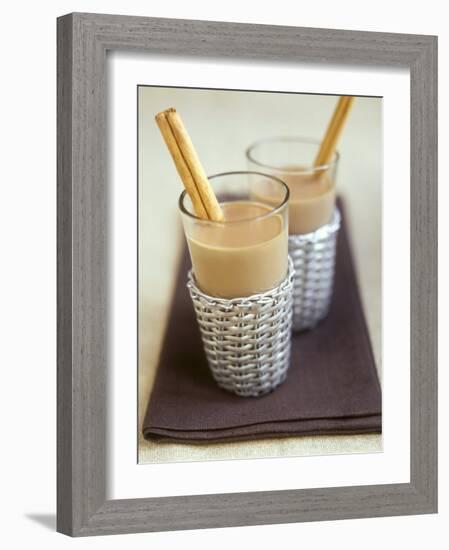 Mocha Coffee (With Milk, Cocoa, Chocolate Syrup)-Jean Cazals-Framed Photographic Print