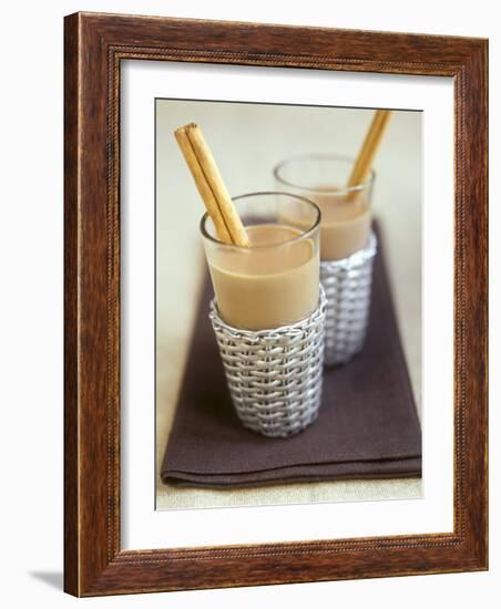 Mocha Coffee (With Milk, Cocoa, Chocolate Syrup)-Jean Cazals-Framed Photographic Print