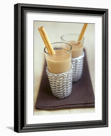 Mocha Coffee (With Milk, Cocoa, Chocolate Syrup)-Jean Cazals-Framed Photographic Print