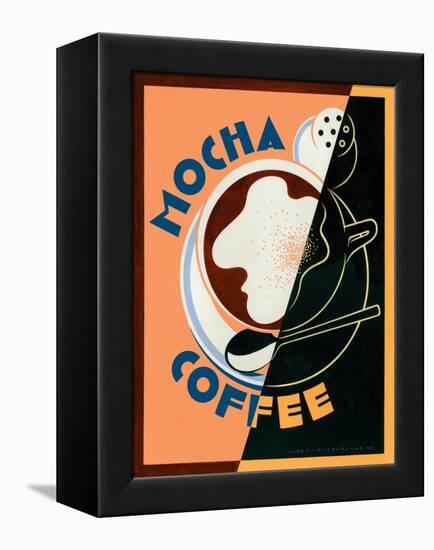 Mocha Coffee-Brian James-Framed Stretched Canvas