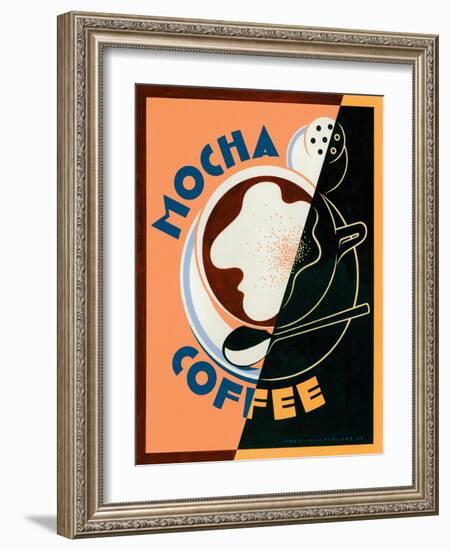 Mocha Coffee-Brian James-Framed Art Print