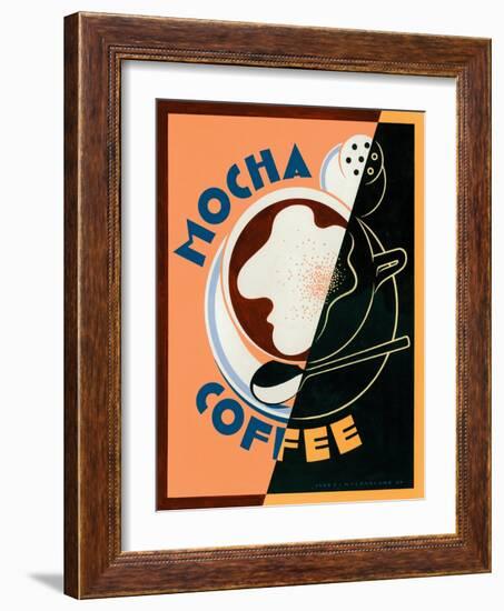 Mocha Coffee-Brian James-Framed Art Print