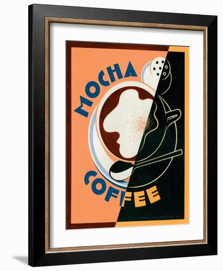 Mocha Coffee-Brian James-Framed Art Print