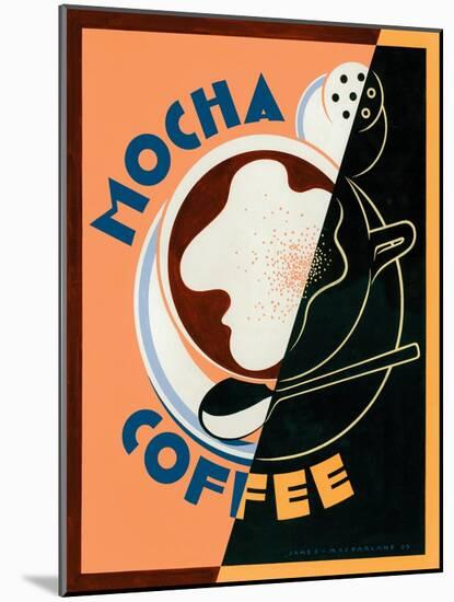 Mocha Coffee-Brian James-Mounted Art Print