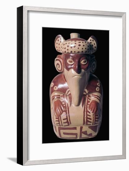 Mochica pottery sculpture of Viracocha. Artist: Unknown-Unknown-Framed Giclee Print