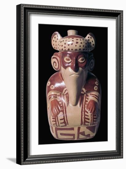 Mochica pottery sculpture of Viracocha. Artist: Unknown-Unknown-Framed Giclee Print