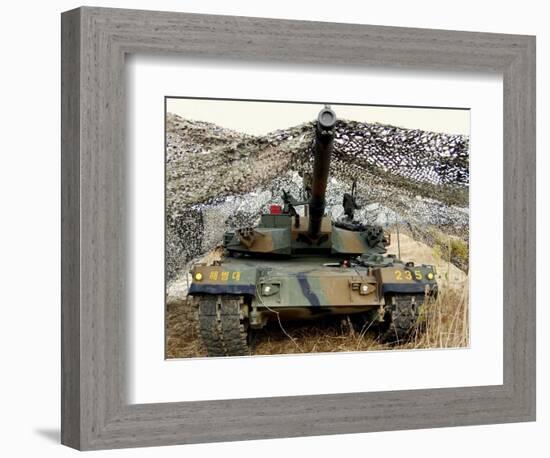 Mock Aggressors from Republic of Korea Marine Corps Prepare their Tank-null-Framed Photographic Print