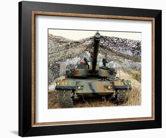 Mock Aggressors from Republic of Korea Marine Corps Prepare their Tank-null-Framed Photographic Print