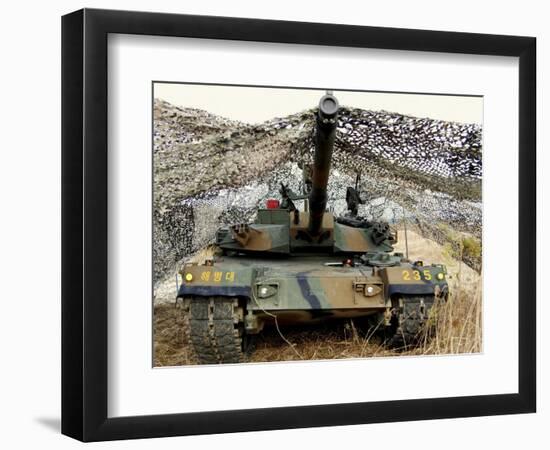 Mock Aggressors from Republic of Korea Marine Corps Prepare their Tank-null-Framed Photographic Print