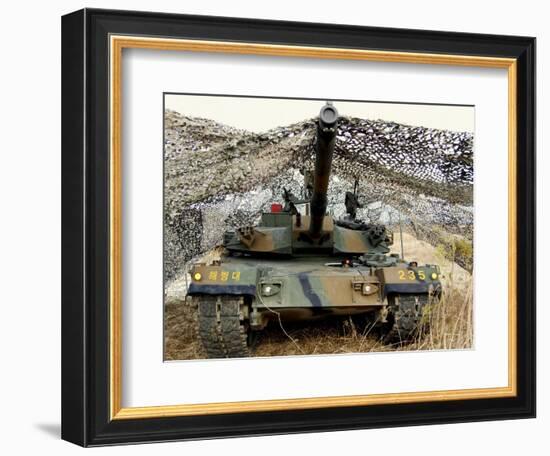 Mock Aggressors from Republic of Korea Marine Corps Prepare their Tank-null-Framed Photographic Print