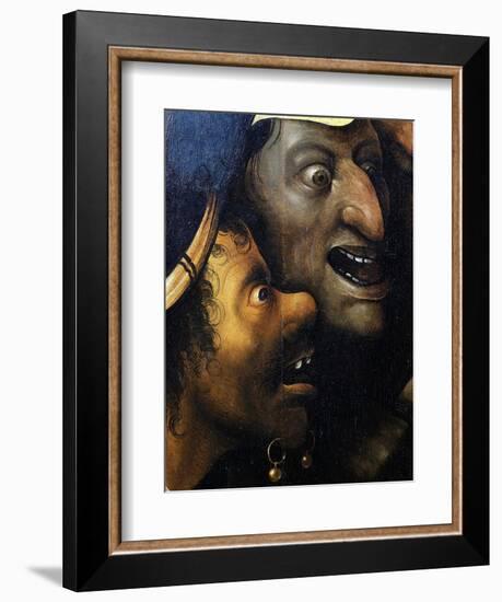 Mocking Faces, from Christ Carrying the Cross, C. 1490 (Detail)-Hieronymus Bosch-Framed Giclee Print