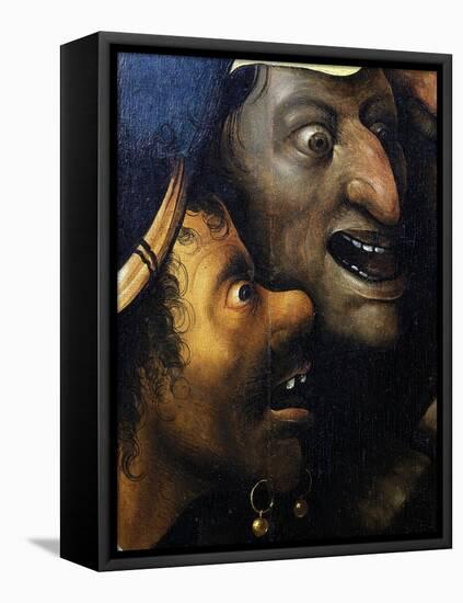 Mocking Faces, from Christ Carrying the Cross, C. 1490 (Detail)-Hieronymus Bosch-Framed Premier Image Canvas