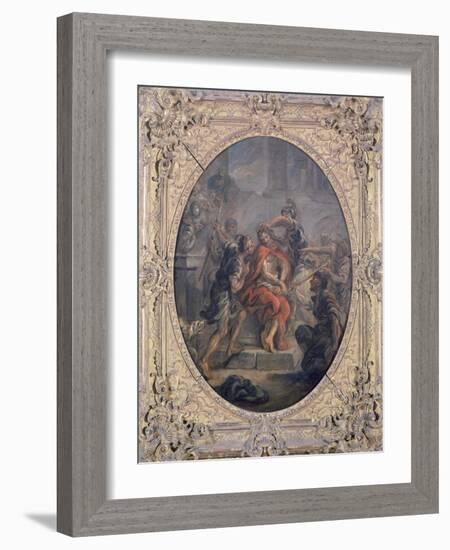 Mocking of Christ-Jean-Honoré Fragonard-Framed Giclee Print