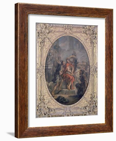 Mocking of Christ-Jean-Honoré Fragonard-Framed Giclee Print