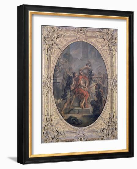 Mocking of Christ-Jean-Honoré Fragonard-Framed Giclee Print