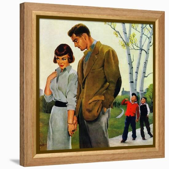 "Mocking Romance", March 31, 1951-George Hughes-Framed Premier Image Canvas