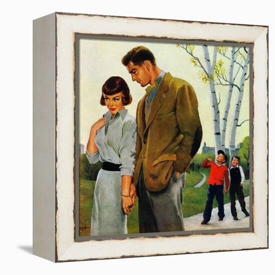 "Mocking Romance", March 31, 1951-George Hughes-Framed Premier Image Canvas